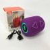 Портативна колонка TG655 5W з RGB підсвічуванням та ремінцем, Акумуляторна для музики. Колір: фіолетовий - фото 3