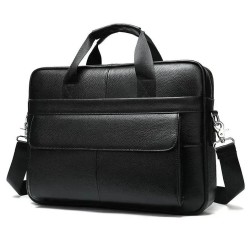Мужская кожаная сумка для ноутбука из итальянской кожи, формат А4, премиум класс