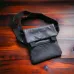 Тактическая кожаная сумка с кобурой, мужской мессенджер, барсетка - черный слинг, мужская сумка через плечо кожа