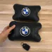 Авто подушки 2 шт — набор BMW из натуральной кожи, на подголовник в машину, Автомобильная подушка БМВ
