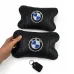 Авто подушки 2 шт — набор BMW из натуральной кожи, на подголовник в машину, Автомобильная подушка БМВ