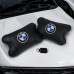Авто подушки 2шт — набір BMW з натуральної шкіри, на підголівник у машину, Автомобільна подушка БМВ - фото 2