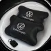 Набор подушек 2шт в авто Volkswagen из натуральной кожи, на подголовник в машину, Автомобильная подушка