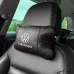 Набор подушек 2шт в авто Volkswagen из натуральной кожи, на подголовник в машину, Автомобильная подушка