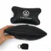 Набор подушек 2шт в авто Volkswagen из натуральной кожи, на подголовник в машину, Автомобильная подушка