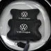 Набор подушек 2шт в авто Volkswagen из натуральной кожи, на подголовник в машину, Автомобильная подушка