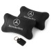 Мерседес 2шт, натуральная кожа, подушки на подголовник для авто с логотипом Mercedes-Benz - фото 16