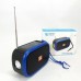Bluetooth-колонка TG632 з радіо, ліхтарем, сонячною батареєю та гучномовцем. Колір: синій - фото 6