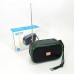 Bluetooth-колонка TG632 з радіо, ліхтарем, сонячною батареєю та гучномовцем. Колір: зелений - фото 5