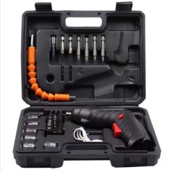 Шуруповерт акумуляторний з насадками 47 предметів у кейсі викрутка акумуляторна в валізі