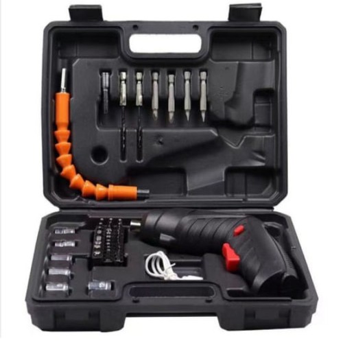 Шуруповерт акумуляторний з насадками 47 предметів у кейсі викрутка акумуляторна в валізі