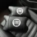 Набор подушек Fiat из натуральной кожи + вышивка логотипа и кожаный брелок в подарок