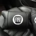 Набор подушек Fiat из натуральной кожи + вышивка логотипа и кожаный брелок в подарок