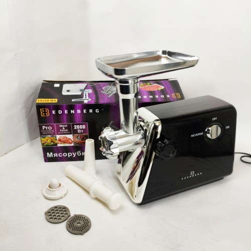 М'ясорубка електрична Edenberg EB-83751 2000Вт із насадками Black