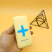Power Bank AWEI P98K (Бездротова зарядка) 7000 mAh. Колір: жовтий - фото 3