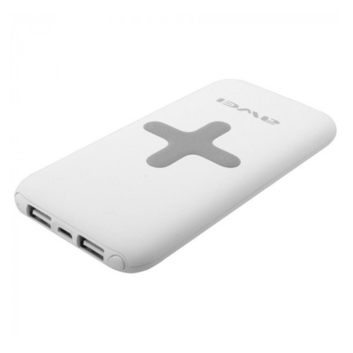 Power Bank AWEI P98K (Беспроводная зарядка) 7000 mAh. Цвет: белый