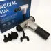 Аккумуляторный массажер Fascial Gun KH-320 портативный ручной ударный мышечный пистолет 4 насадки серый - фото 23