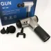 Аккумуляторный массажер Fascial Gun KH-320 портативный ручной ударный мышечный пистолет 4 насадки серый - фото 25