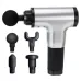 Аккумуляторный массажер Fascial Gun KH-320 портативный ручной ударный мышечный пистолет 4 насадки серый - фото 3