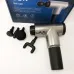Аккумуляторный массажер Fascial Gun KH-320 портативный ручной ударный мышечный пистолет 4 насадки серый - фото 8