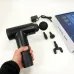 Аккумуляторный массажер Fascial Gun KH-320 портативный ручной ударный мышечный пистолет 4 насадки черный