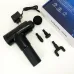 Аккумуляторный массажер Fascial Gun KH-320 портативный ручной ударный мышечный пистолет 4 насадки черный
