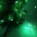 Гирлянда светодиодная роса на батарейках зеленая, провод прозрачный, 5м