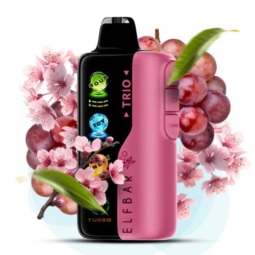 Elf Bar Trio 40000. Сакура Виноград (Sakura Grape)