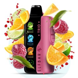 Elf Bar Trio 40000. Клубника Апельсин (Strawberry Orange Lime)