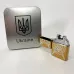 Дуговая электроимпульсная USB зажигалка Украина (металлическая коробка) HL-446. Цвет: золотой