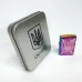 Дуговая электроимпульсная USB зажигалка Украина металлическая коробка HL-446. Цвет: хамелеон