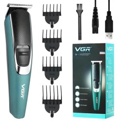 Тример для бороди та волосся VGR V-176 від USB, Професійний триммер для стрижки