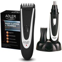 Машинка для стрижки Adler AD 2822 мужской триммер с насадками для головы носа ушей и тела