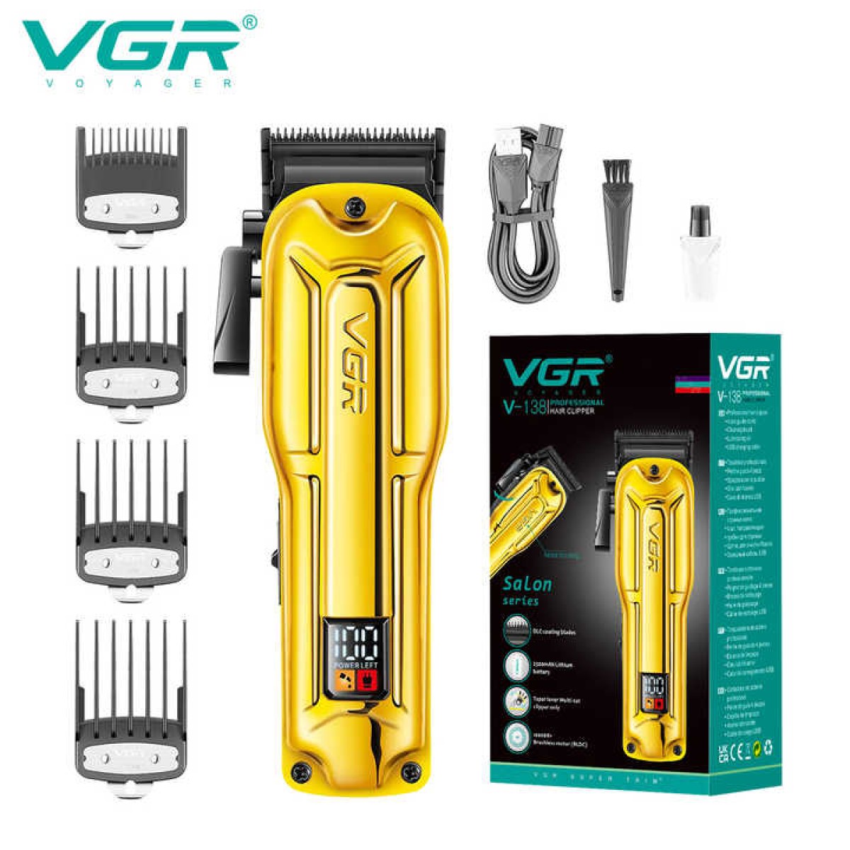 Акумуляторна машинка для стриження VGR V-138 (арт. 23225)