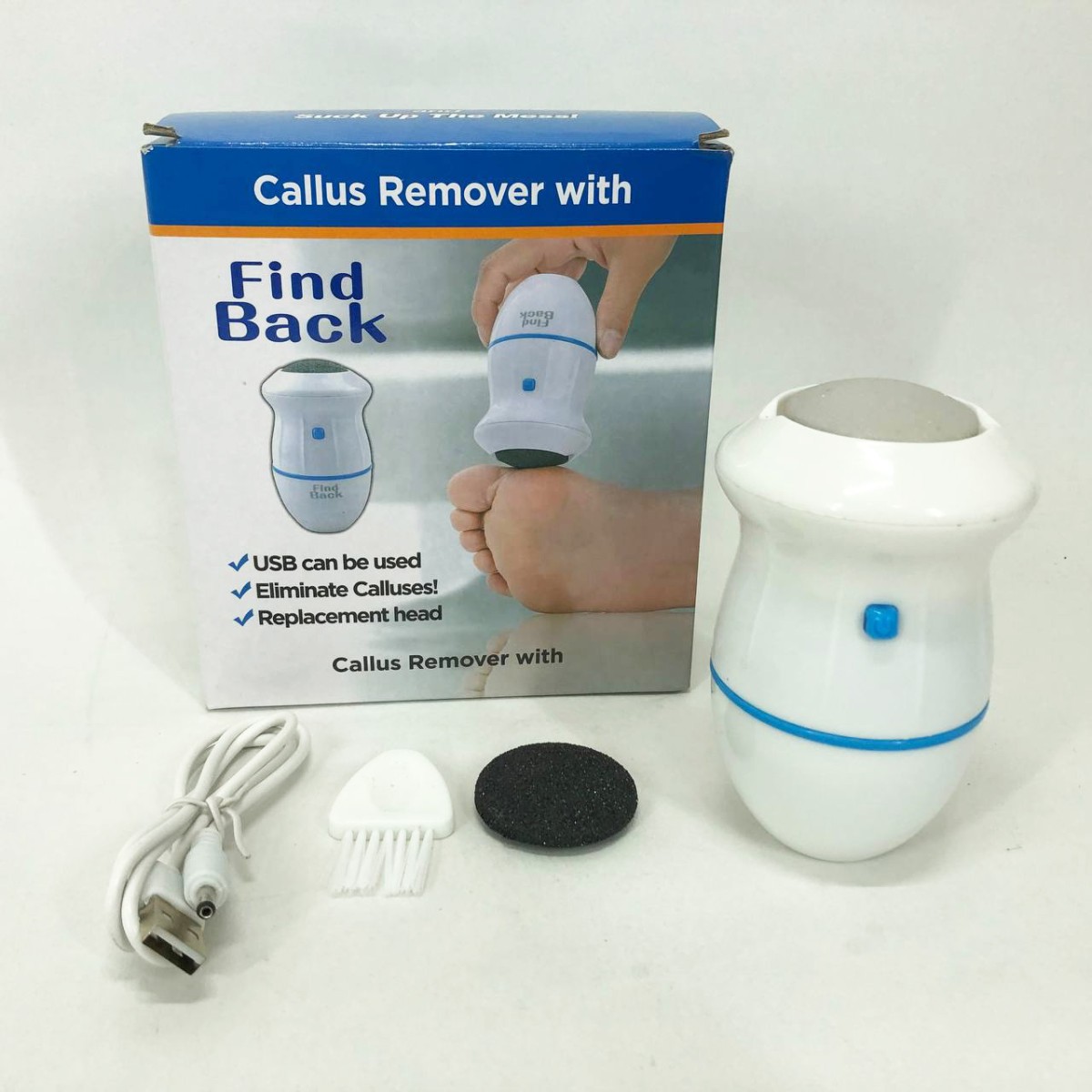 Набор для педикюра Pedi Vac Callus Remover With, универсальная пемза для ног, шлифовка для пяток (арт. 11289)
