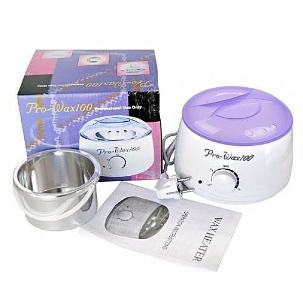 Воскоплав с терморегулятором PRO-WAX 100 для воска в банке, в гранулах, в таблетках 400 мл (арт. 11205)