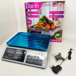 Весы торговые Dario DES-4V-40S с калькулятором и аккумулятором