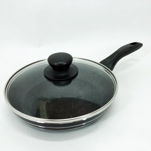 Сковорода с крышкой и антипригарным покрытием UNIQUE UN-5162 20 см, Сковорода фирменная для приготовления