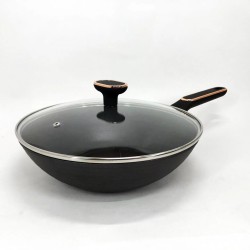 Сковорода Magio MG-1168 с крышкой 28 см кованая антипригарная, сковорода качественная на плиту