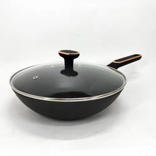 Сковорода Magio MG-1168 с крышкой 28 см кованая антипригарная, сковорода качественная на плиту