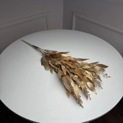 Рускус букет искусственный, В-55 см 5шт/уп. Цвет: золотой