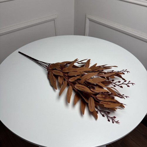 Рускус букет штучний, В-55 см 5шт/уп. Колір: коричневий