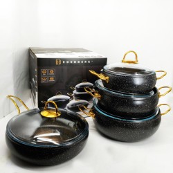 Набір кухонного посуду Edenberg EB-12948 8 предметів з мармуровим антипригарним покриттям