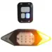 Велофонарь LY-6700 с указанием поворотов (red+yellow+blue), waterproof, Мигающий велофонарь