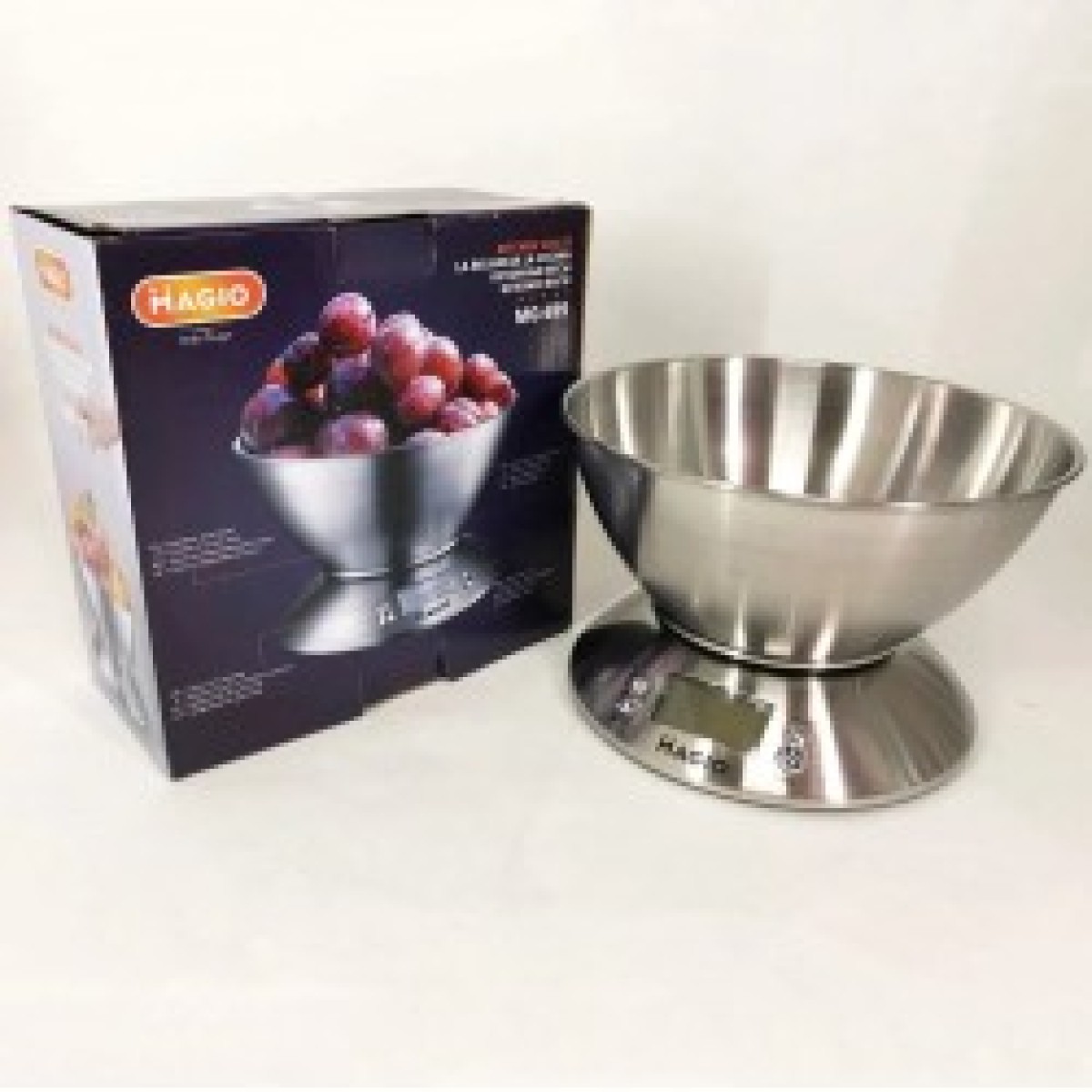 Весы кухонные на 5 кг из нержавеющей стали MAGIO MG-695, весы мини, Весы кухонные со съемной чашей (арт. 11156)