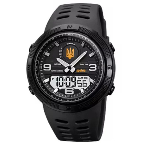 Часы наручные мужские SKMEI 5561/1655BKWT, спортивные, Мужские армейские водостойкие тактические часы