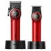 Набор VGR 2 в 1 V-001 V-977 RED, аккумуляторная машинка для стрижки и триммер. Цвет: красный
