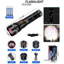 Ліхтар NIGHT VISION FLUORESCENCE G02-PM60-TG, Потужний кишеньковий ліхтарик, Сильний ліхтарик