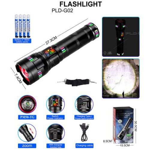 Ліхтар NIGHT VISION FLUORESCENCE G02-PM60-TG, Потужний кишеньковий ліхтарик, Сильний ліхтарик