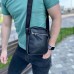 Сумка из натуральной кожи мужская, мессенджер кожаный чёрный, качество, мужская сумка через плече (арт. 11087) - фото 25